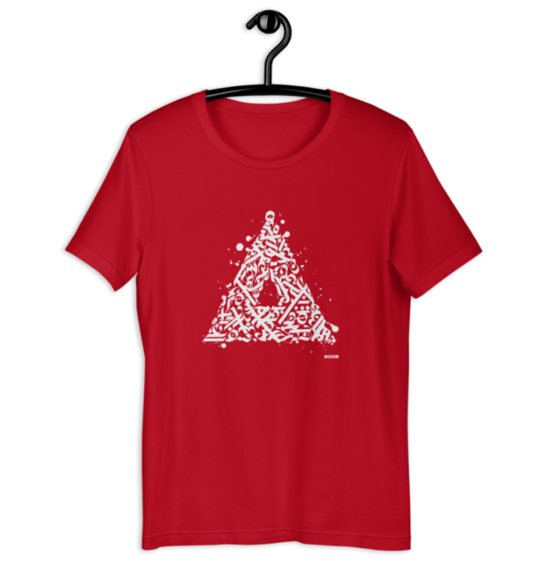red pyramid handstyle shirt
