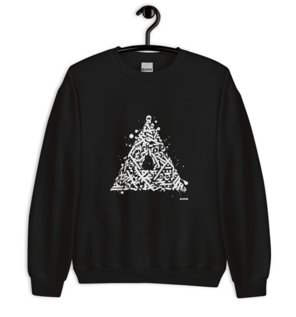 Calligraffiti Pyramid Sweatshirt in black