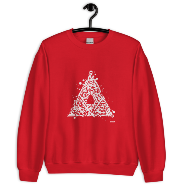 Calligraffiti Pyramid Sweatshirt red