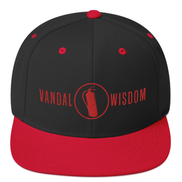 Vandal Wisdom extinguisher snapback - black and red