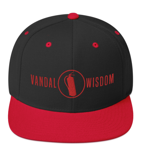 Vandal Wisdom extinguisher snapback - black and red