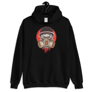 Gas mask hoodie design