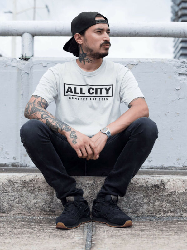 Model wearing All City shirt