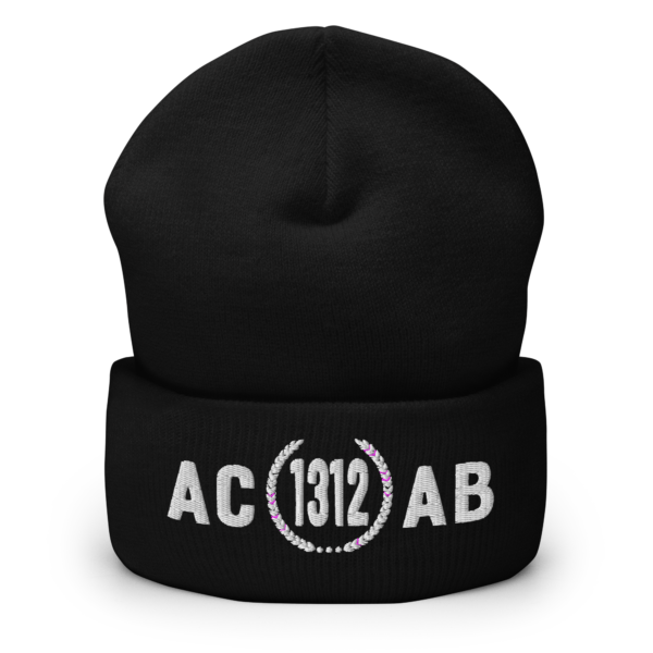 ACAB 1312 - Black Embroidered Beanie