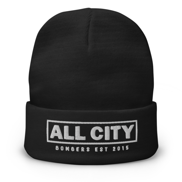 All City Bombers - Embroidered Beanie - Black